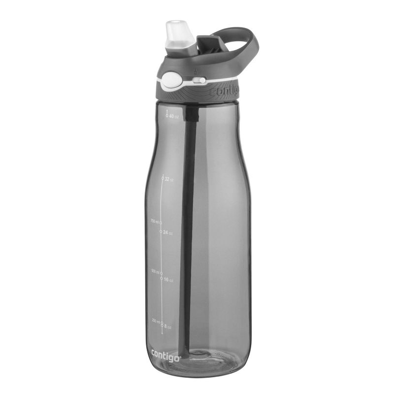 Contigo 40oz Plastic AUTOSPOUT Straw Ashland Water Bottle Gray