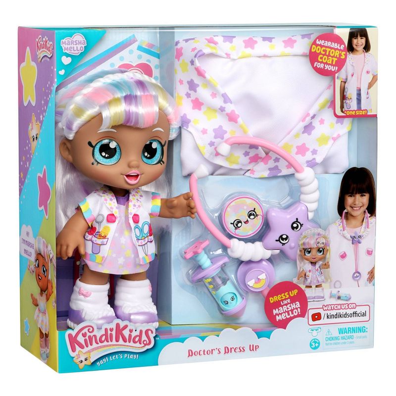 Kindi Kids Doctor's Dress Up Doll - Marsha Mellow