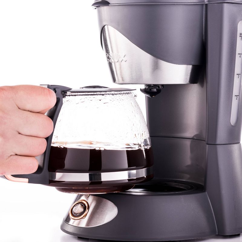 CRUX 5-Cup Coffee Maker - Gray