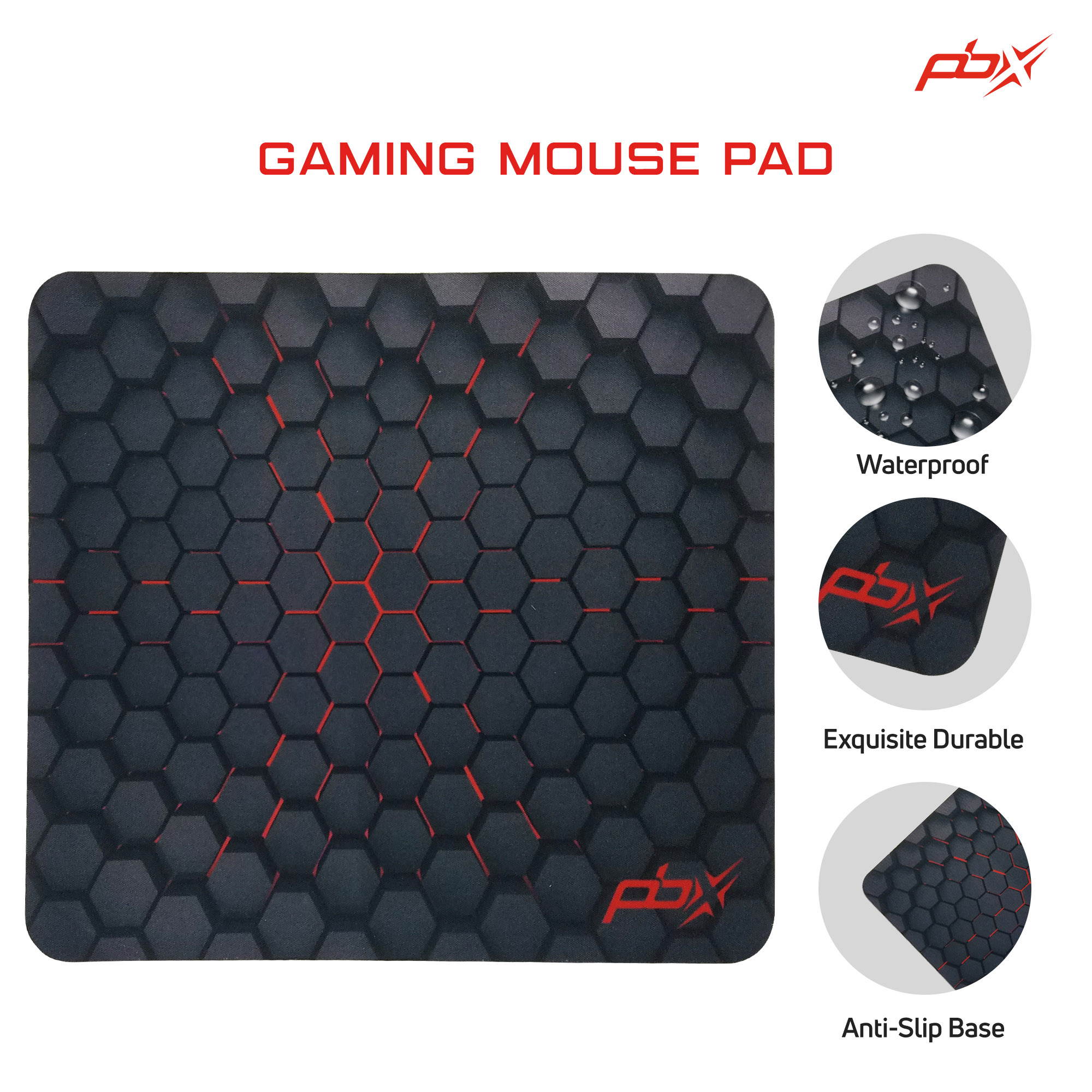 PBX 4-in-1 Pro Gaming Combo Kit &ndash; Wired Backlit Tactile Keyboard and Gaming Mouse, with Mousepad and Gaming Headset - Computer Gamers Hardware Setup and Accessories &ndash; Best Gift for Gamers