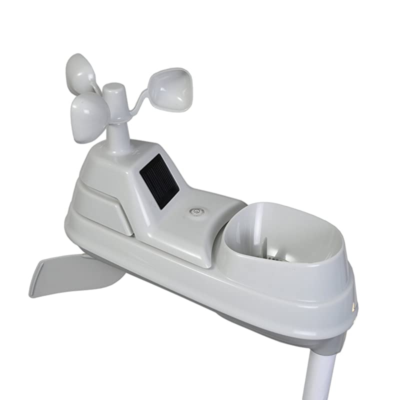 01078 Wireless Weather Station with 2 Displays and 5in1 Weather Sensor Temperature and Humidity Gauge Rainfall Wind Speed and Wind Direction