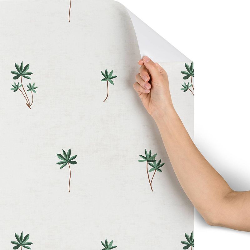 2"x8" Holli Zollinger Palma Wallpaper White - Deny Designs