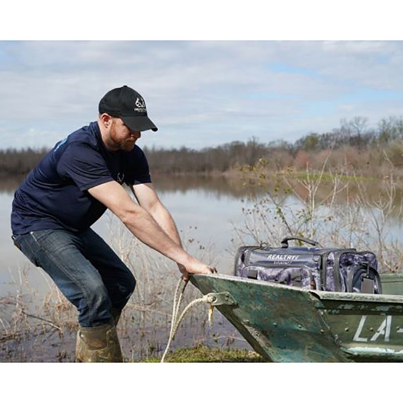 Insights Fishing Heavy Duty i4 Tackle Bag 3700 Series Outdoor Fishing Duffel Waterproof Carry Bag, Realtree Gray