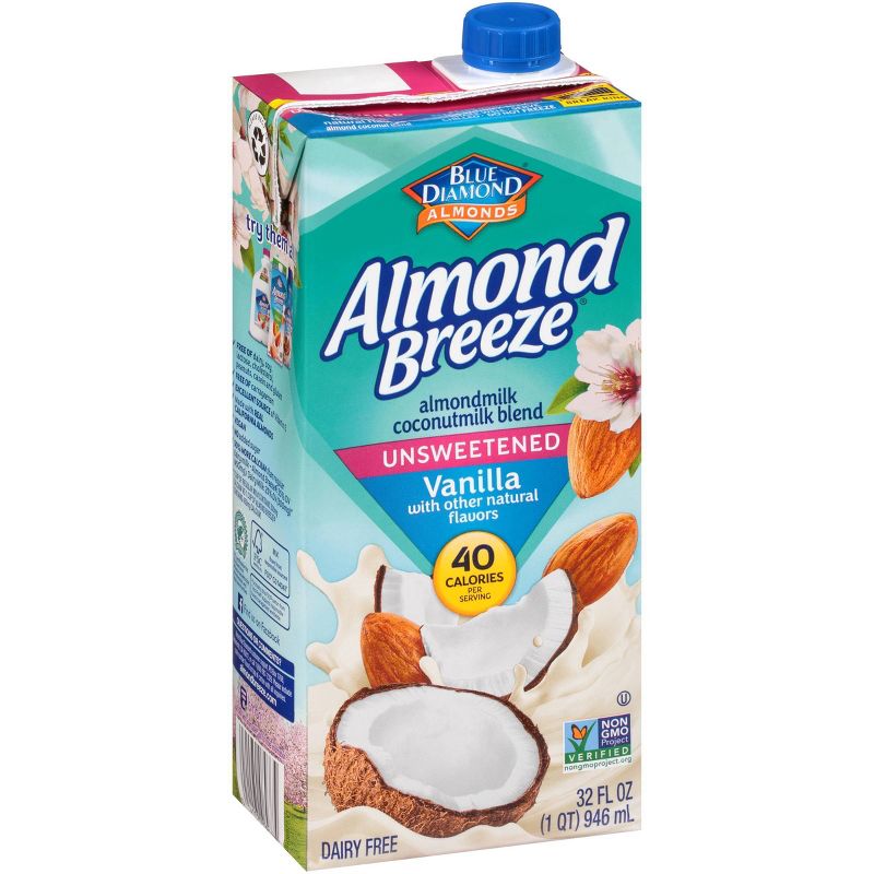Almond Breeze Unsweetened Vanilla Almond Coconut Milk Blend - 32 fl oz