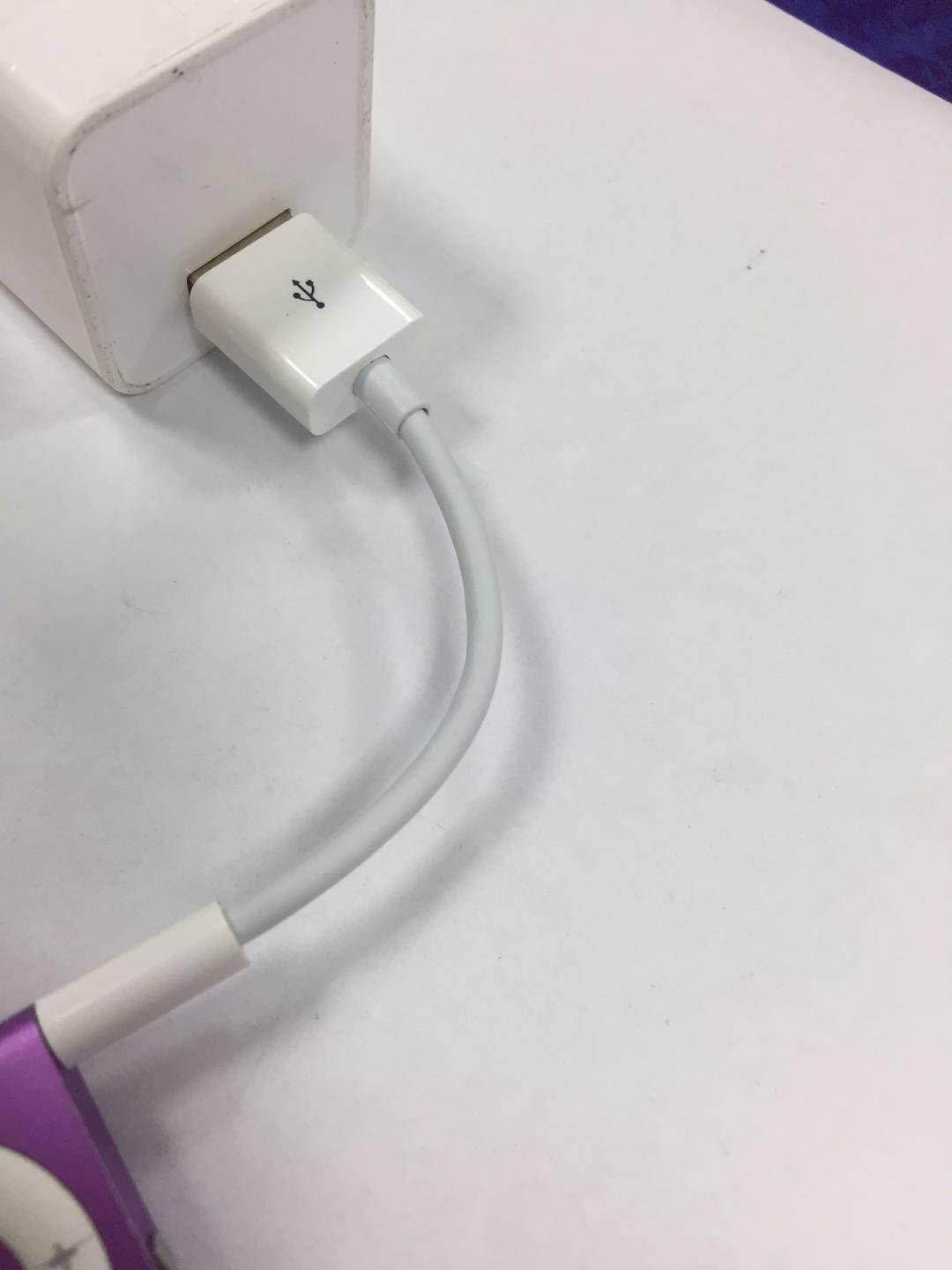 Amicable USB Date Cable Replacement for iPod Shuffle Charger Cable,(2-Pack) 3.5mm Jack/Plug to USB Power Charger Sync Data Transfer Cable for iPod Shuffle 3rd 4th 5th /6/7 Gen MP3