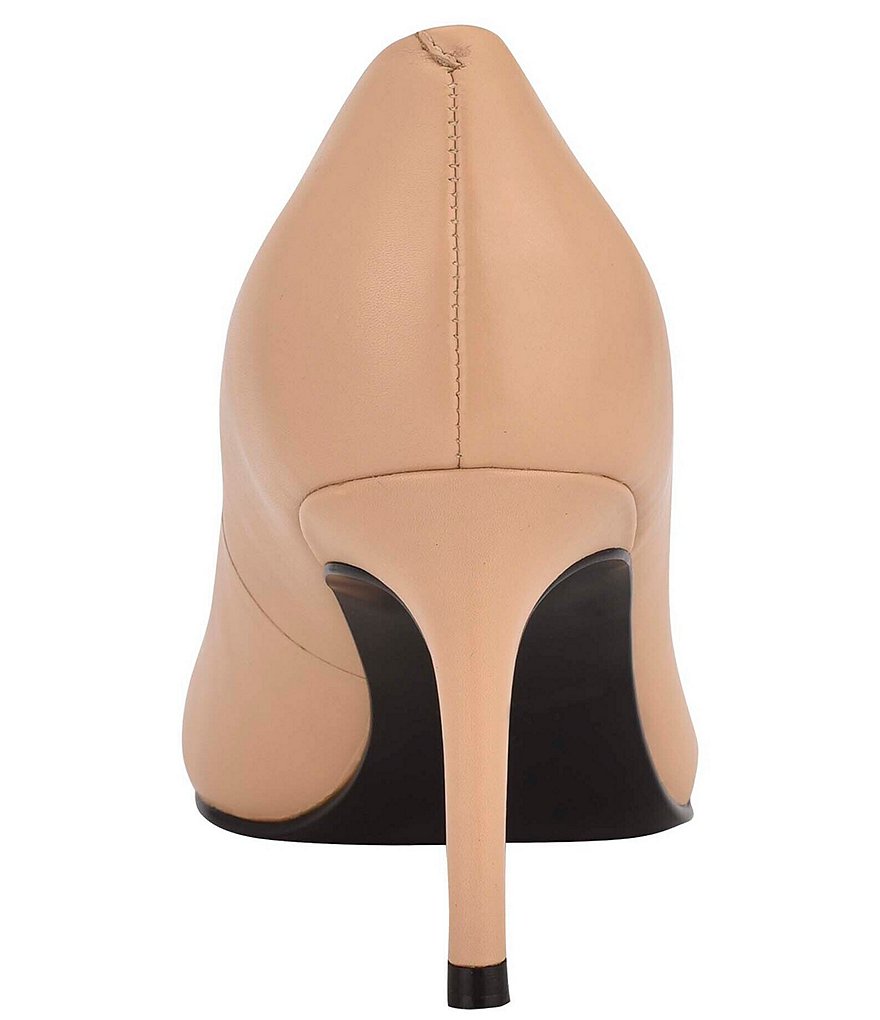 Calvin Klein Callia Leather Square Toe Pumps