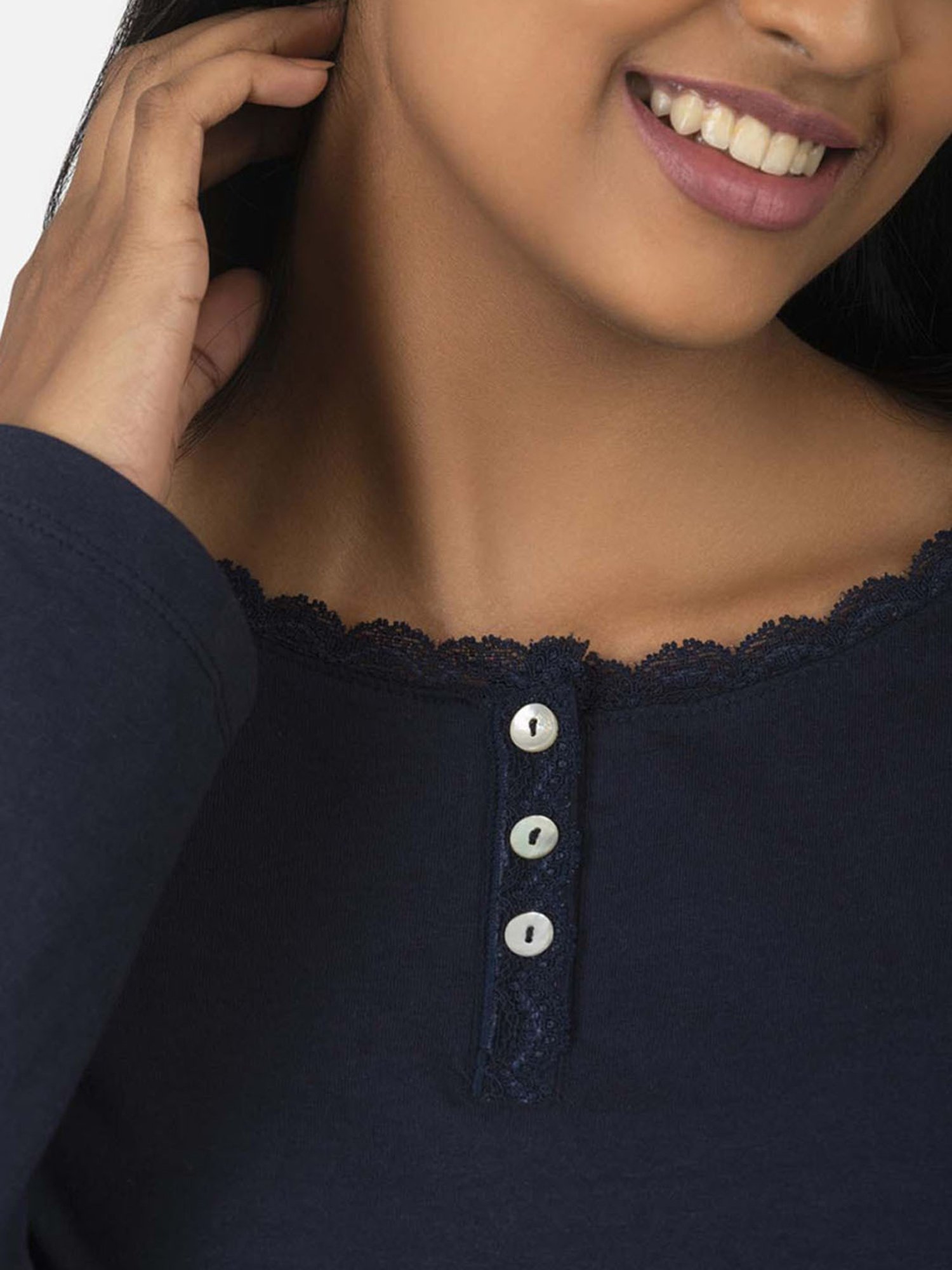 The Calm Collective Navy Lana T-Shirt