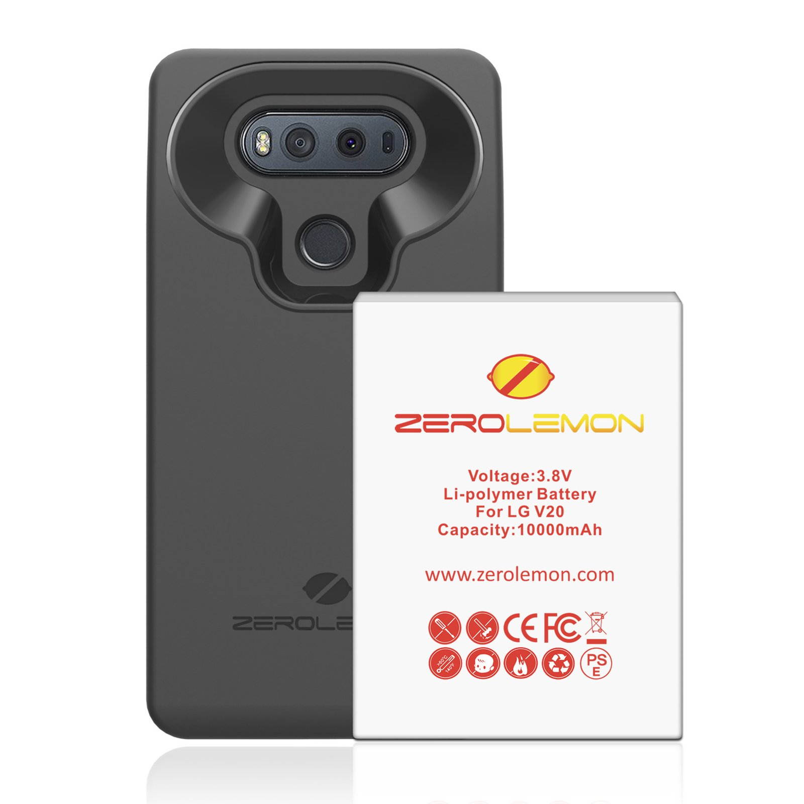ZeroLemon LG V20 Battery Case 10000mAh