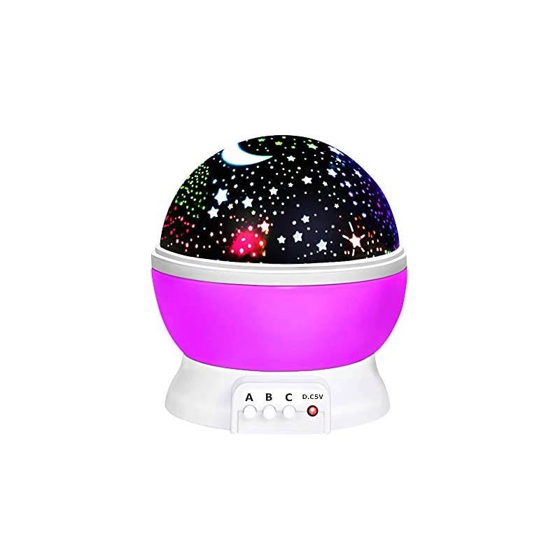 Toys for 78 Year Old Boys Girls Wonderful Quiet Rotating Starlight Toys for 210 Year Old Girls Romantic Magical Birthday Presents Gifts for 210 Year Old Boys Purple TSUSXK02