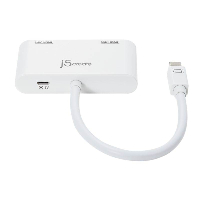 j5create Mini DisplayPort to Dual HDMI Adapter