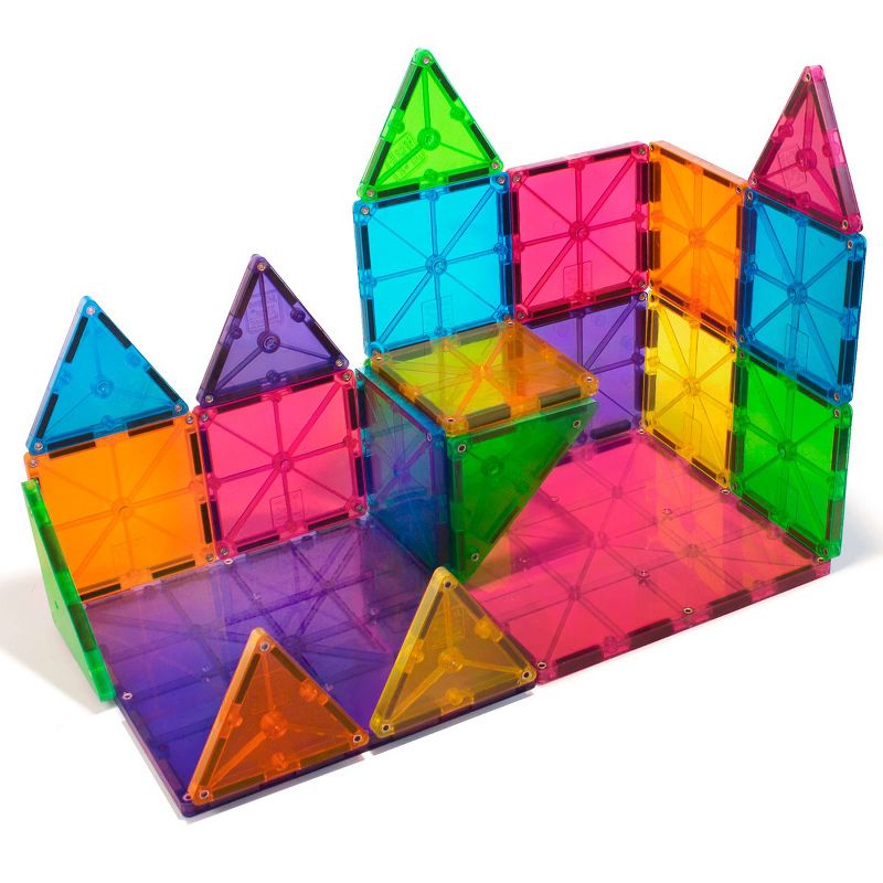 Magna-Tiles 32-Piece Clear Colors Set