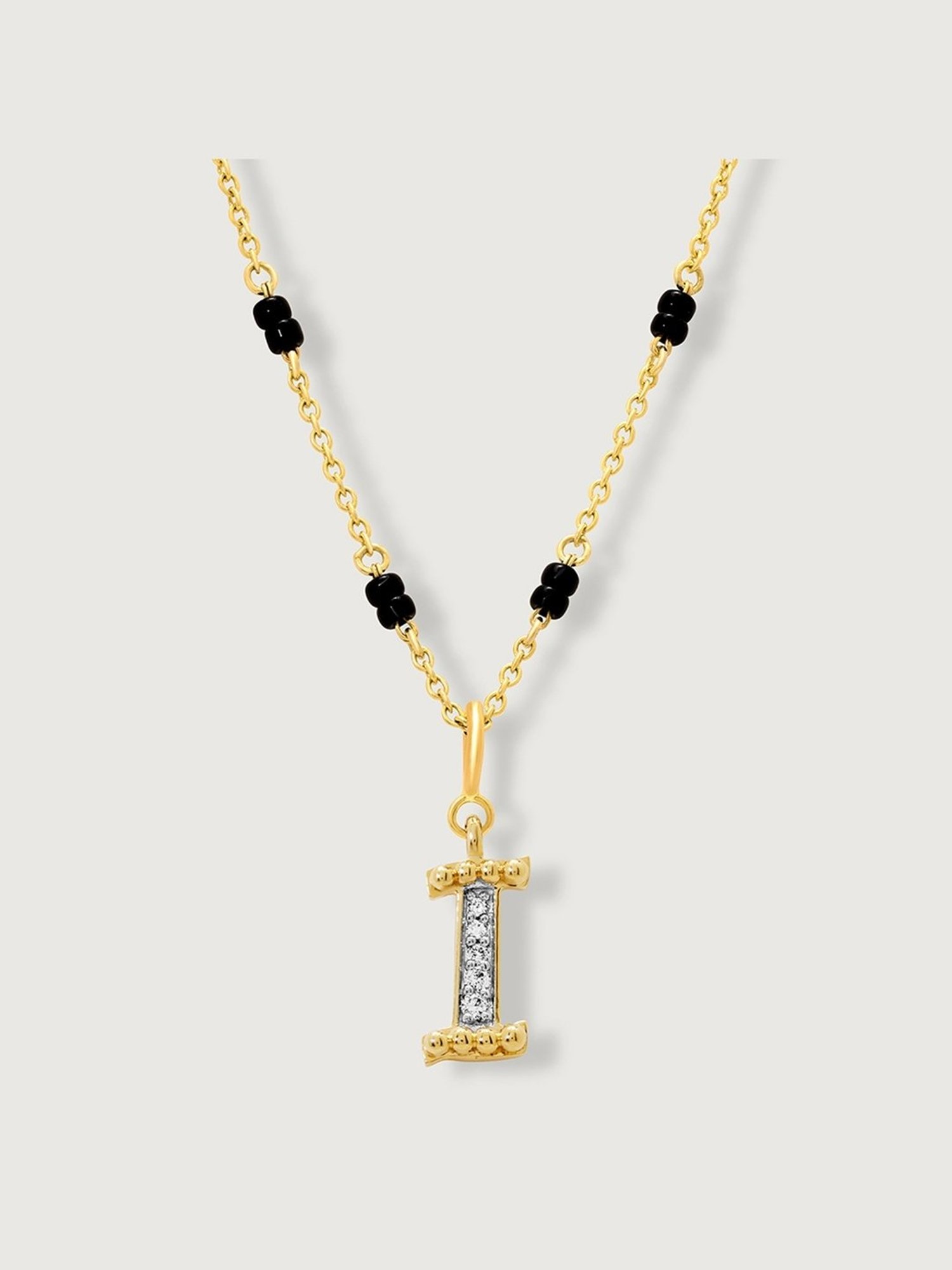 P.N.Gadgil Jewellers 18k Gold Infinity Florall Diamond Necklace For Women