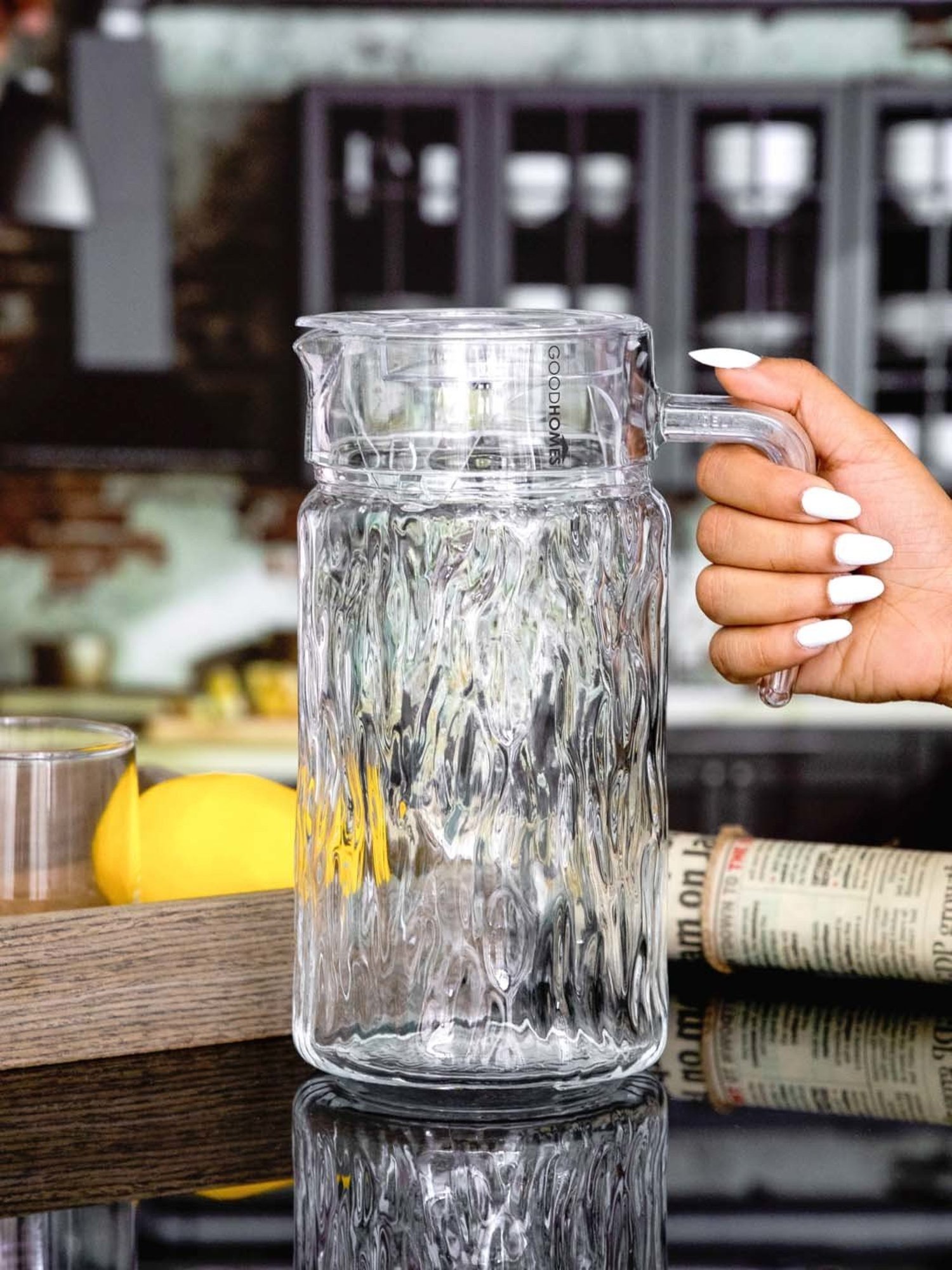 Pasabahce Transparent Victorian Caraffe Pitchers (1.18 L)