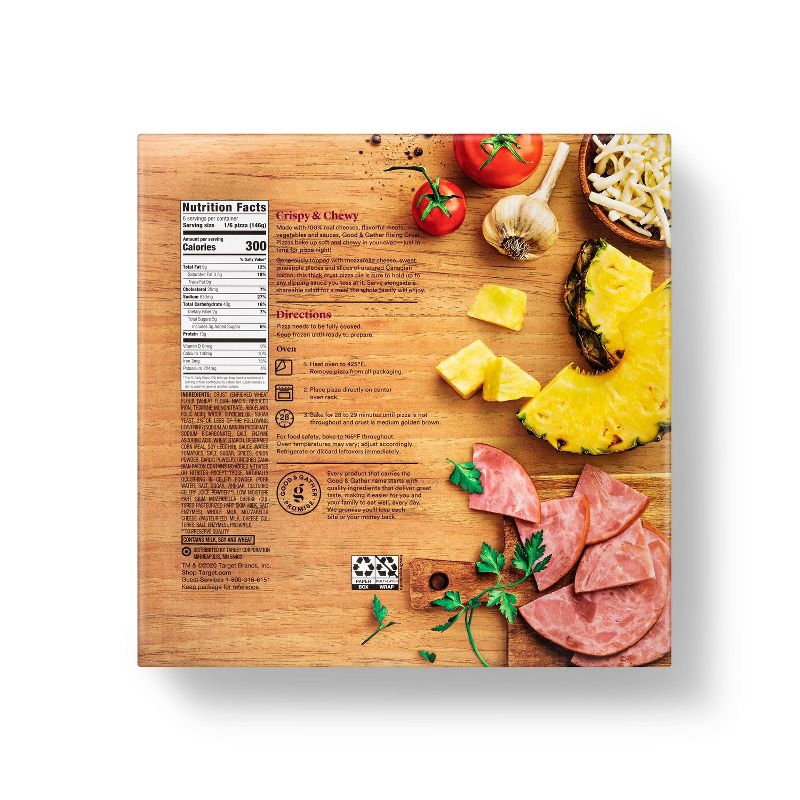 Self-Rising Crust Hawaiian Pizza Frozen 29.9oz - Good & Gather™