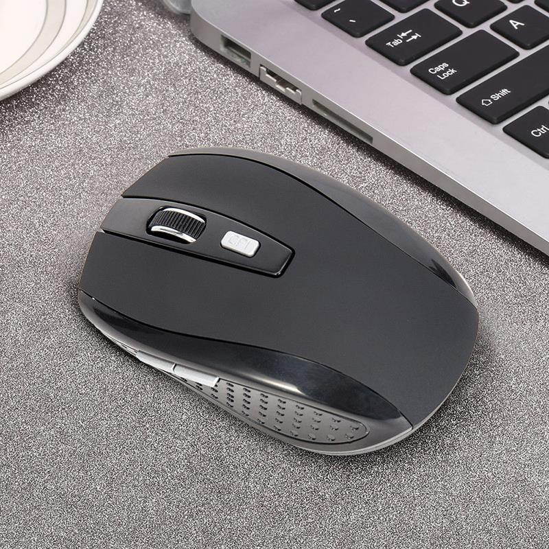 2.4GHZ Portable Wireless Mouse Cordless Optical Scroll Mouse for PC Laptop  black