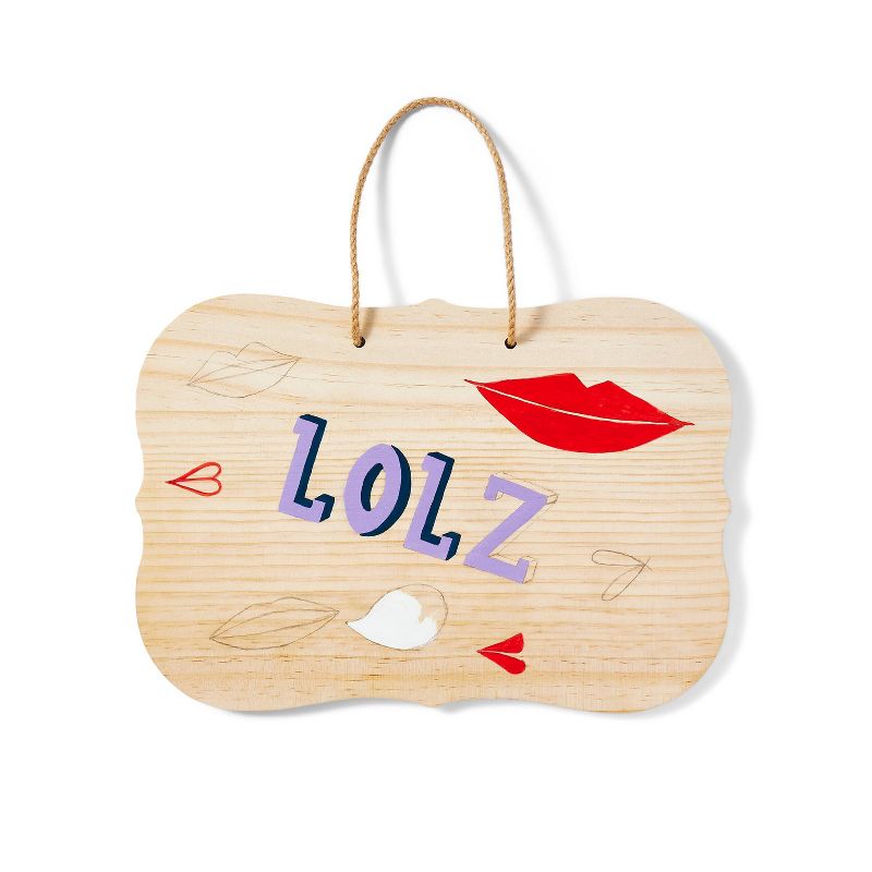 Rounded Rectangular Wood Sign - Mondo Llama™