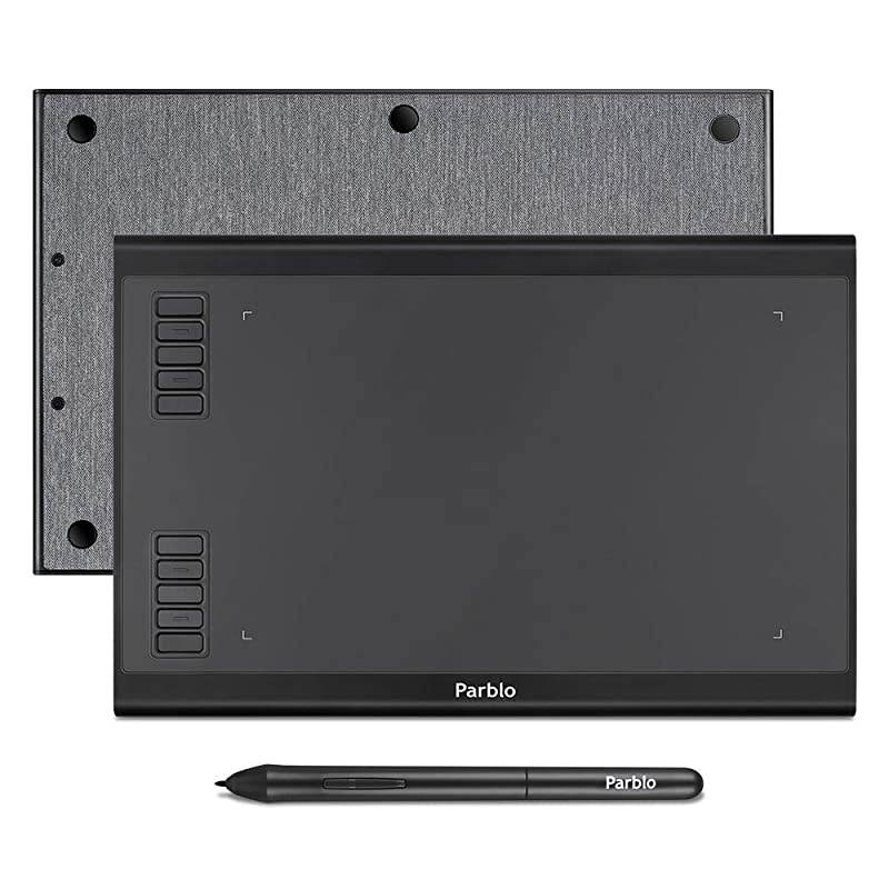Drawing Tablet, 8192 Pressure Sensitivity with Battery-Free Stylus Graphic Tablet, Include A Pen Holder and 8 Extra Pen Tips( A610 Plus)