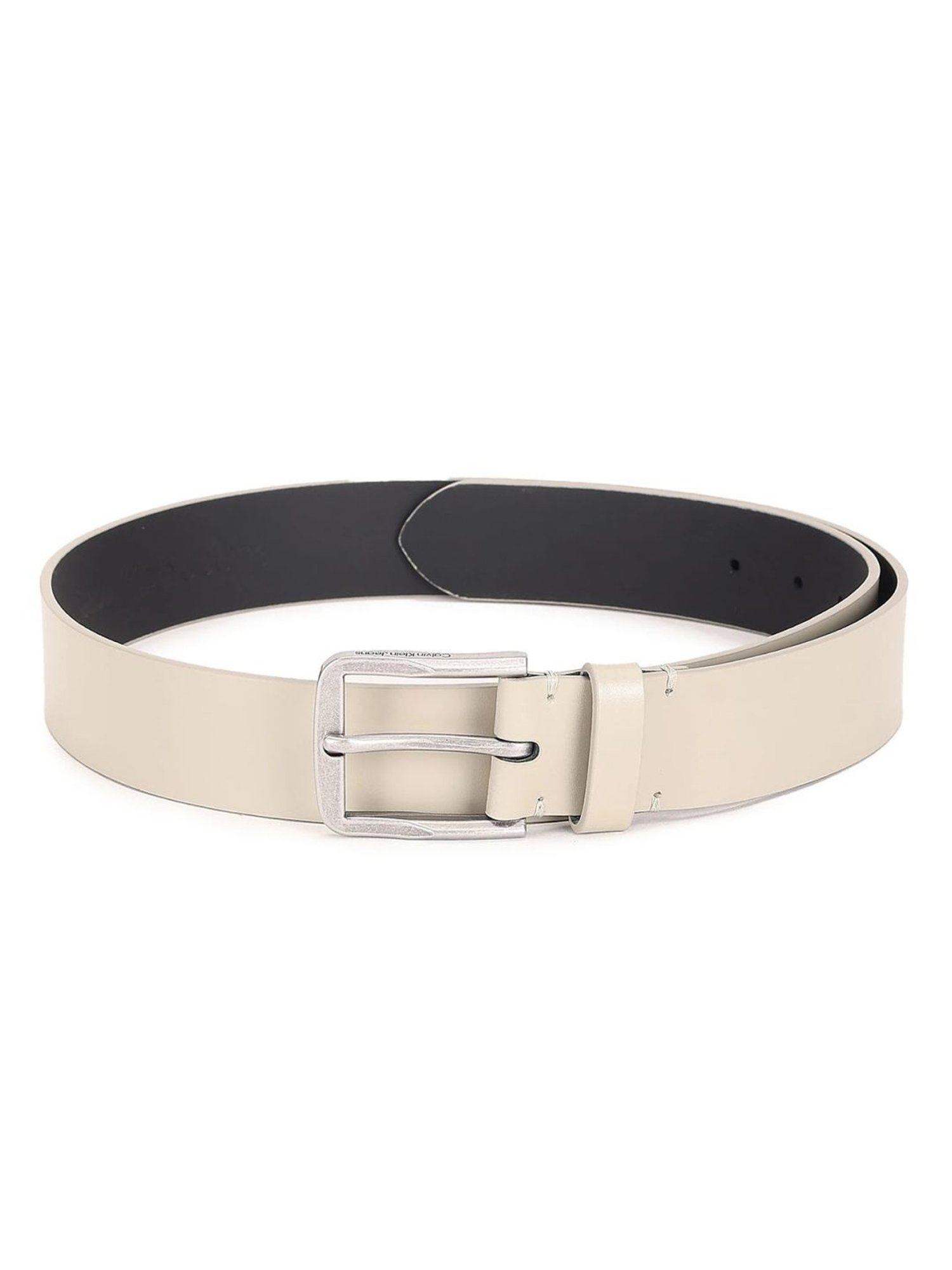 Fossil Julian Black Leather Solid Waist Belt