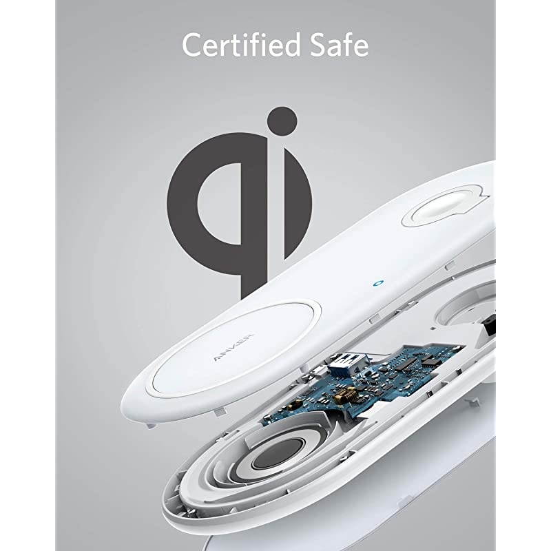 Wireless Charger 2 in 1 PowerWave+ Pad with Apple Watch Holder for Apple Watch 432 75W for iPhone 11 11 Pro 11 Pro Max Xs XS Max XR X 8 8 Plus No Apple Watch Charger