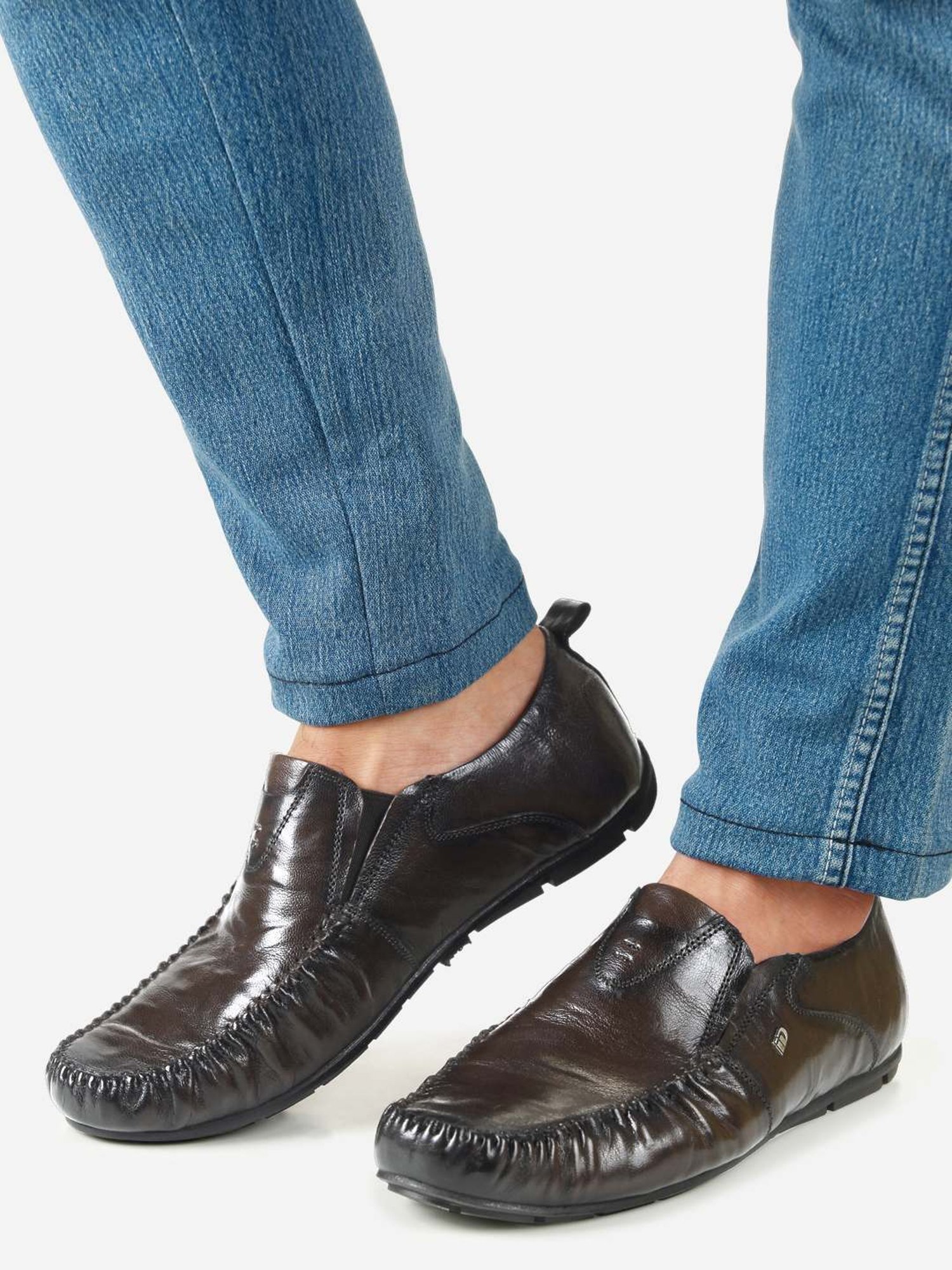 ID Men's Wine Casual Loafers