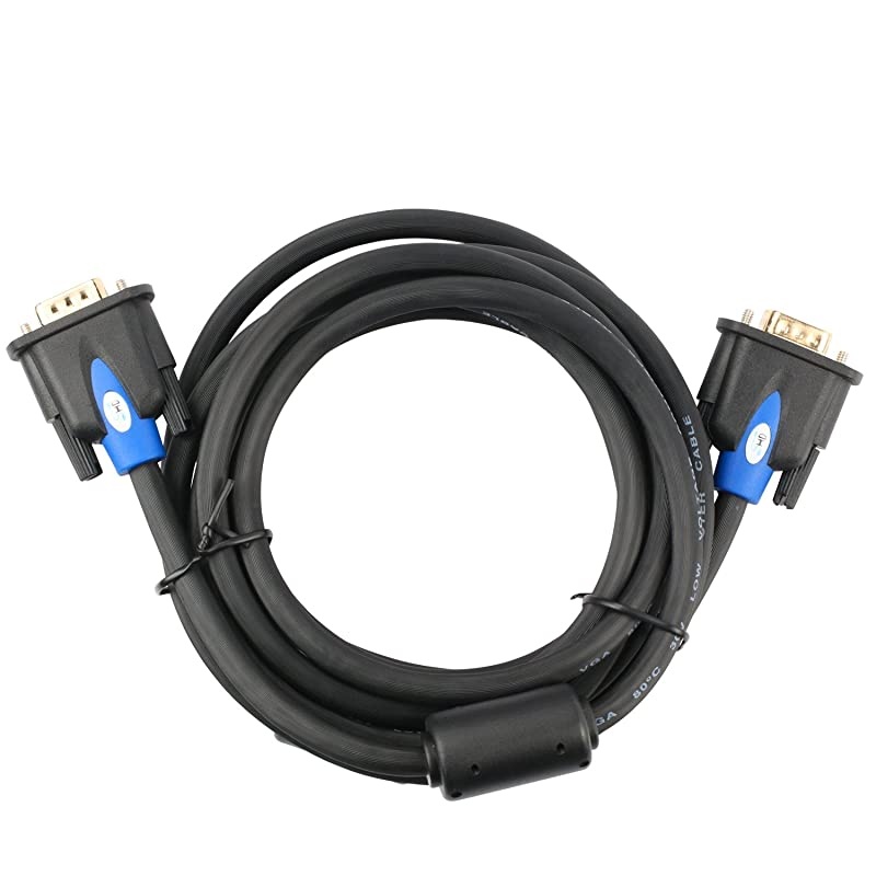 VGA Cable VGA to VGA HD15 Monitor Cable for PC Laptop TV Porjector6Feet