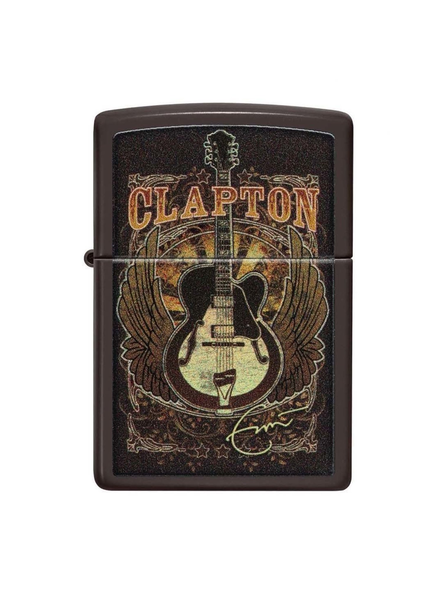 ZIPPO Eric Clapton Design Brown Brass Windproof Pocket Lighter