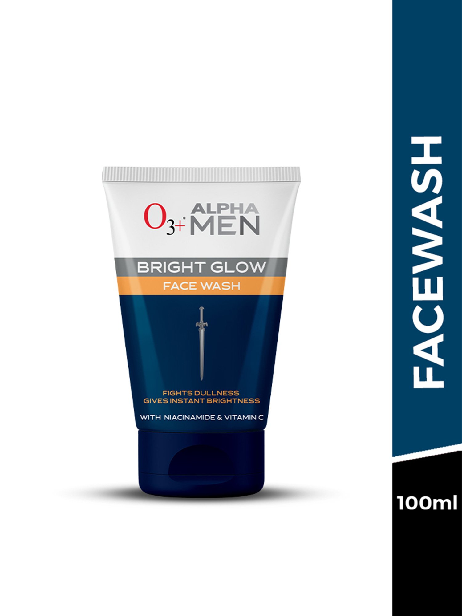 O3+ Alpha Men Bright Glow Face Wash - 100 ml