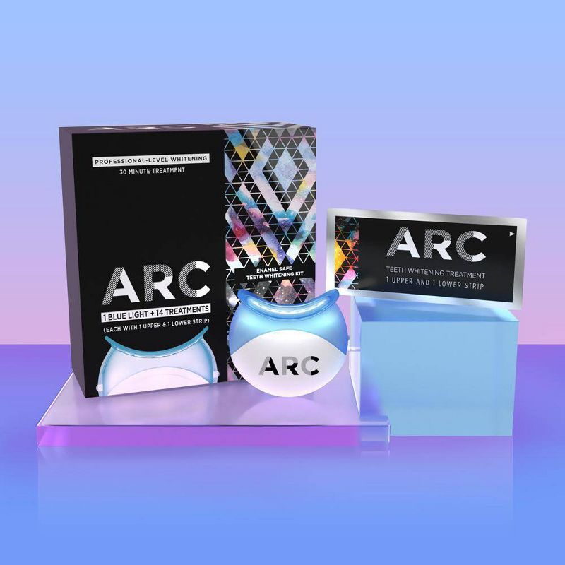 ARC Blue Light Teeth Whitening Kit, 1 Blue Light - 14 treatments