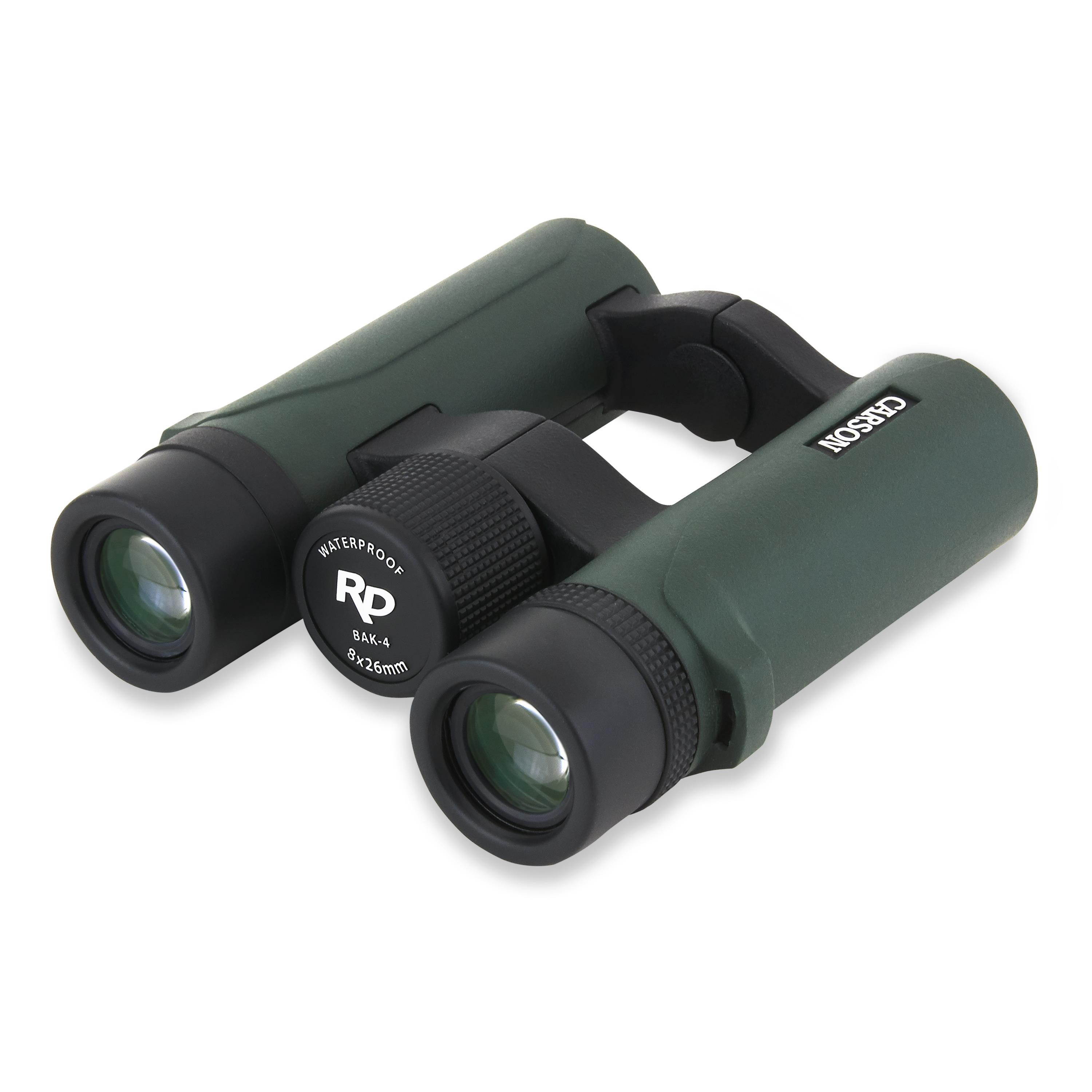 Carson 8x26 Open Bridge Binocular, Green,