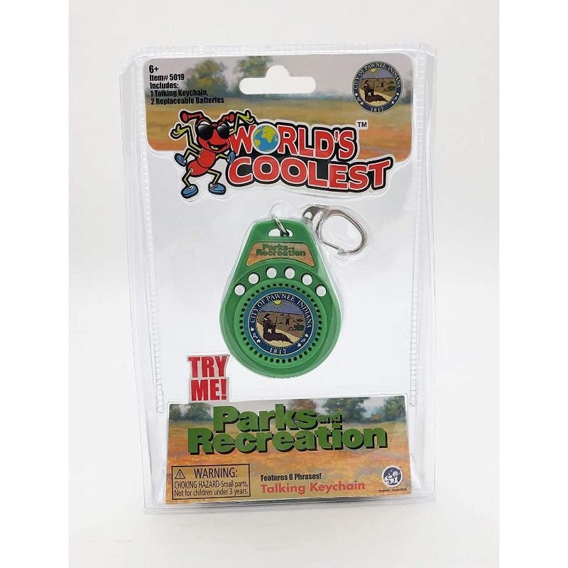 Super Impulse World's Coolest Parks & Rec Talking Keychain | 6 Quotes