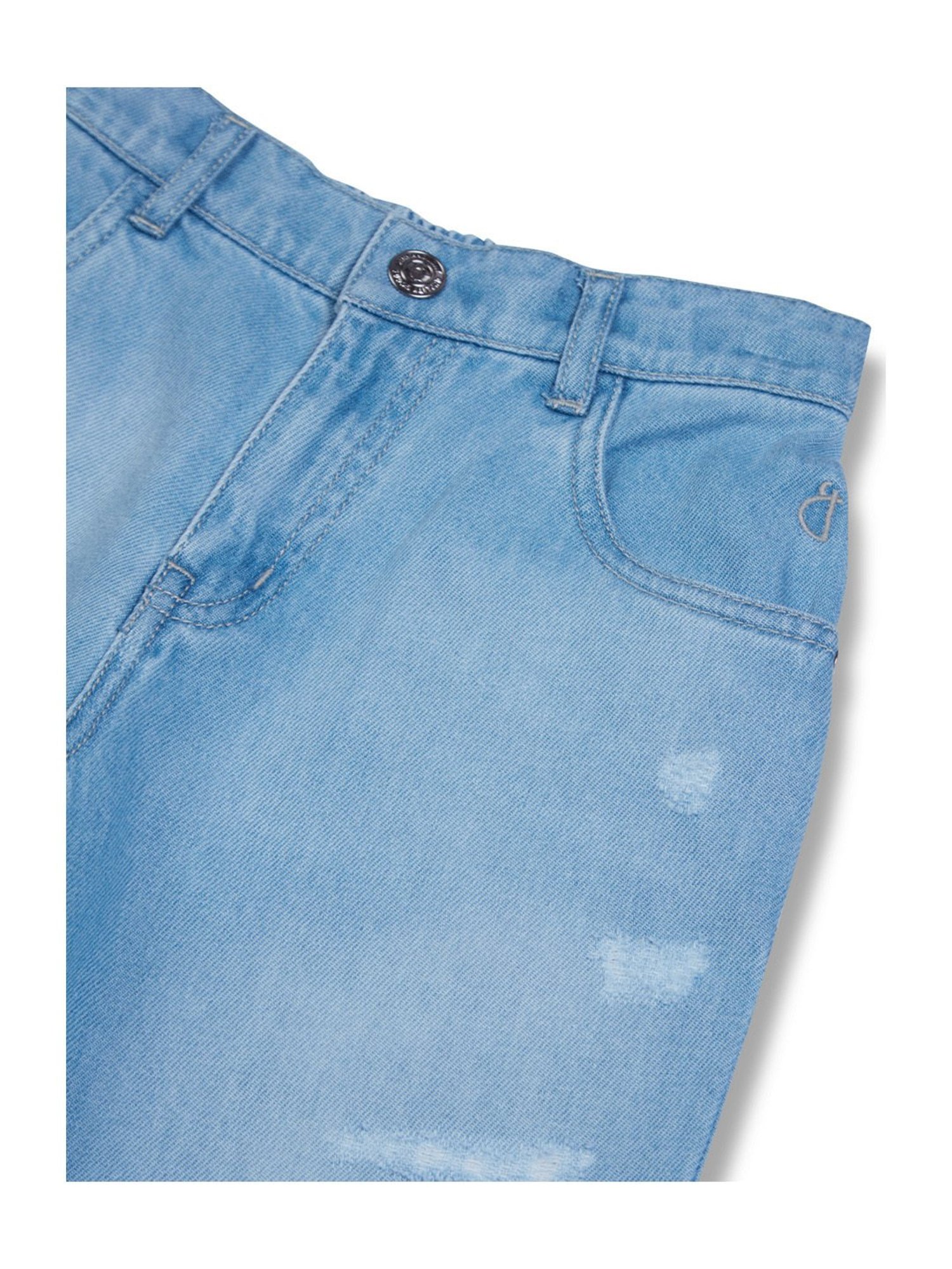 Gini & Jony Kids Brown Solid Bermudas