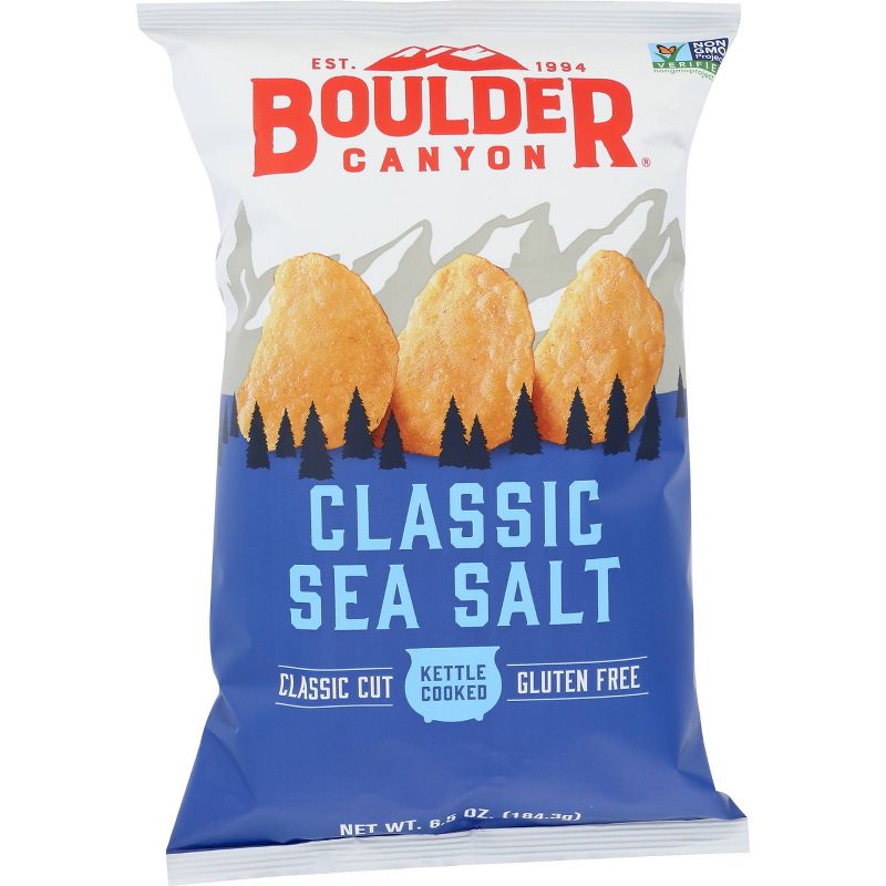Boulder Kettle Cooked Potato Chips - 6.5 0z (Pack of 12)