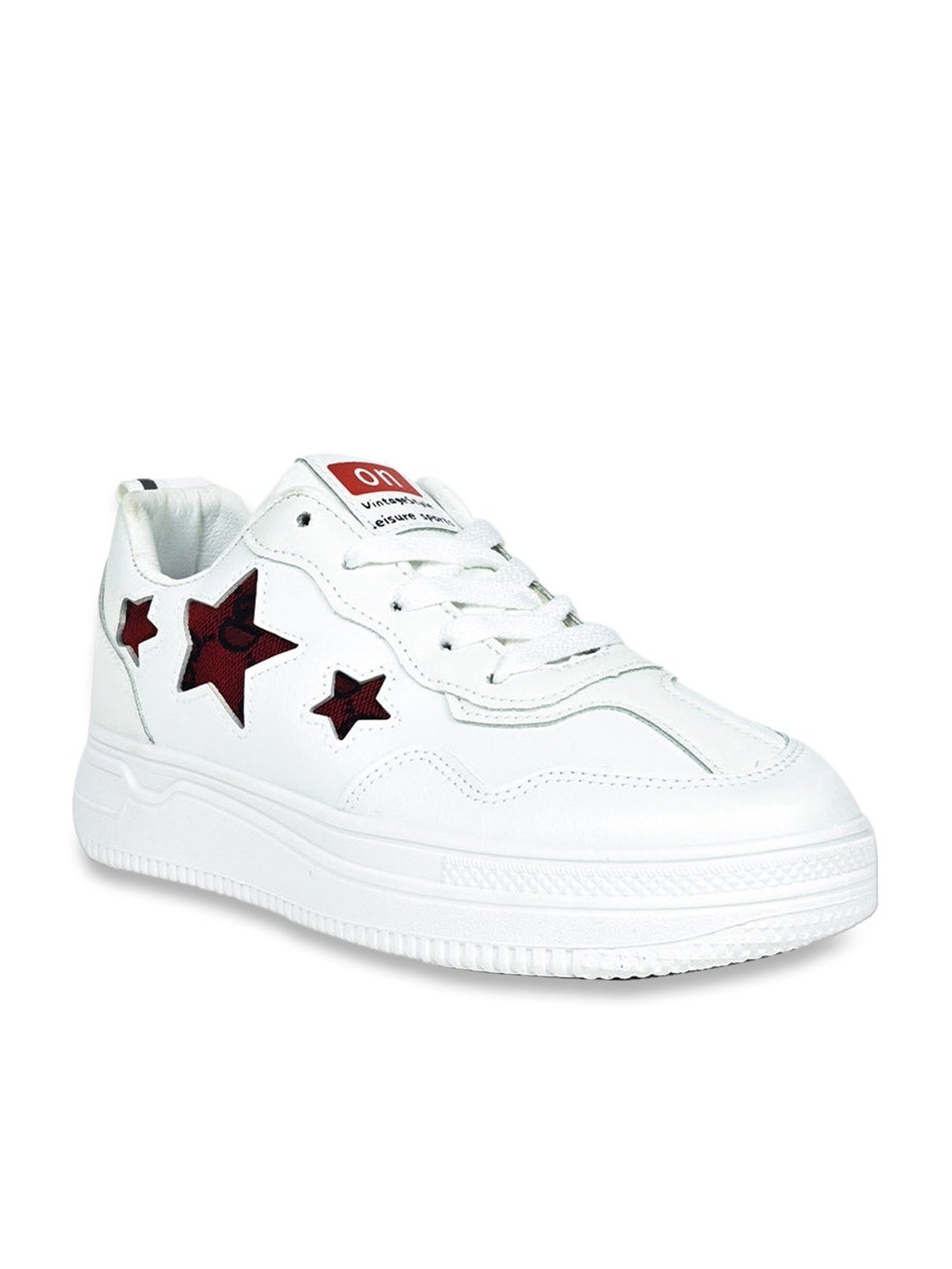 Jove Women's Pearl White Sneakers