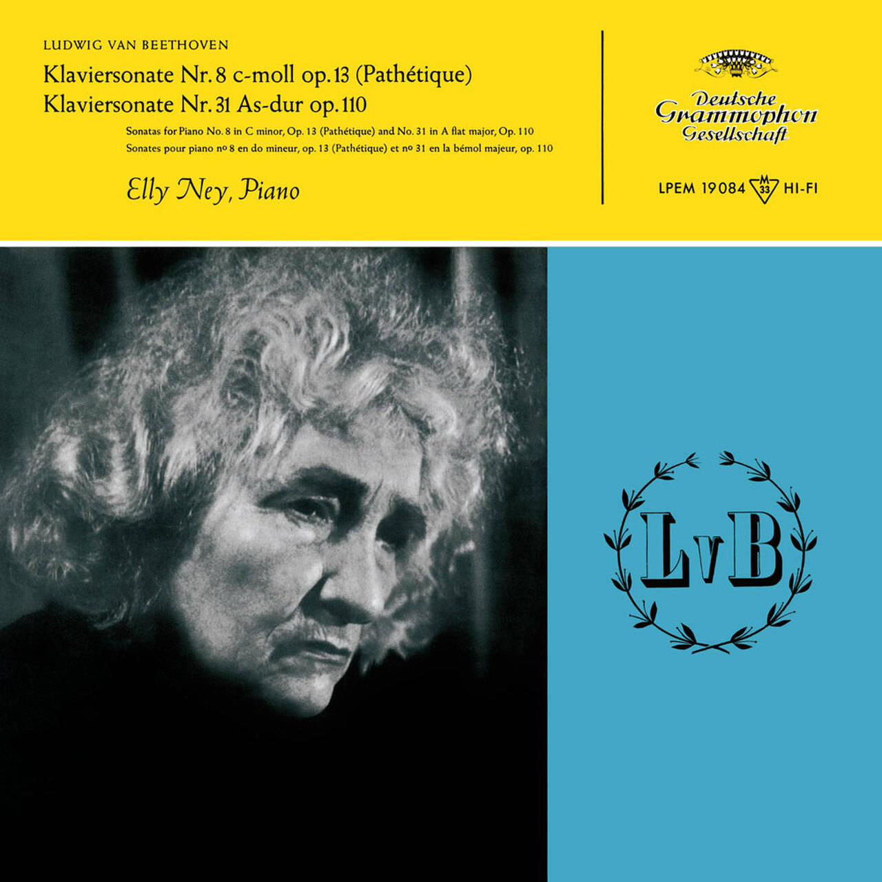 Elly Ney Beethoven Piano Sonatas Nos. 8, 14, 23, 31 180g Import 2LP (Vinyl)