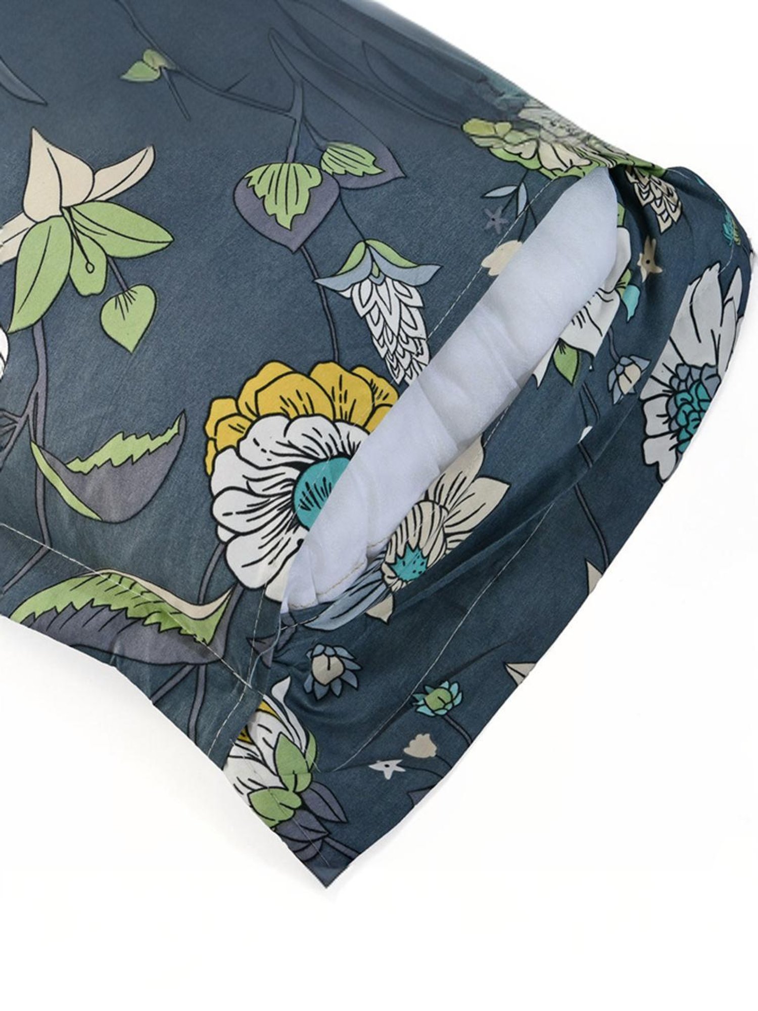 @Home Aurora Black 130 GSM Polyester Double Bedsheet with 2 Pillow Covers