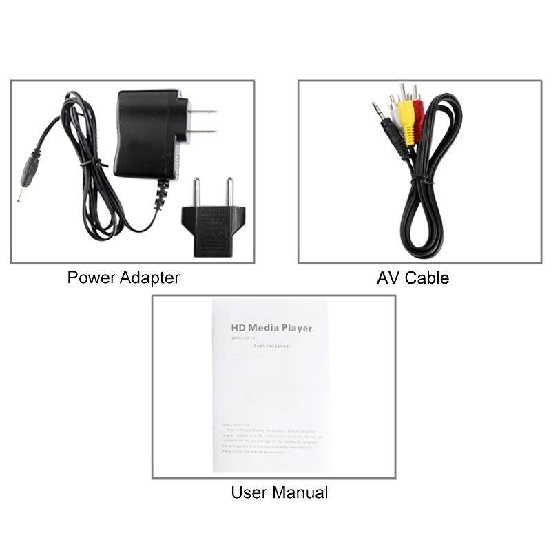 Mini Full HD 1080P Media Player, Support HDD / SD Card / USB Flash Disk / HDMI / VGA Output (MP023)