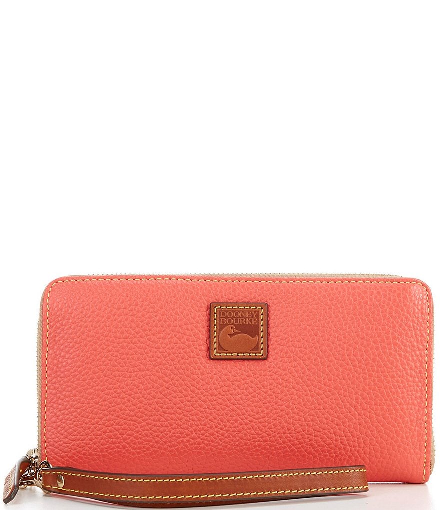 Dooney & Bourke Pebble Collection Large Zip Around Wristlet