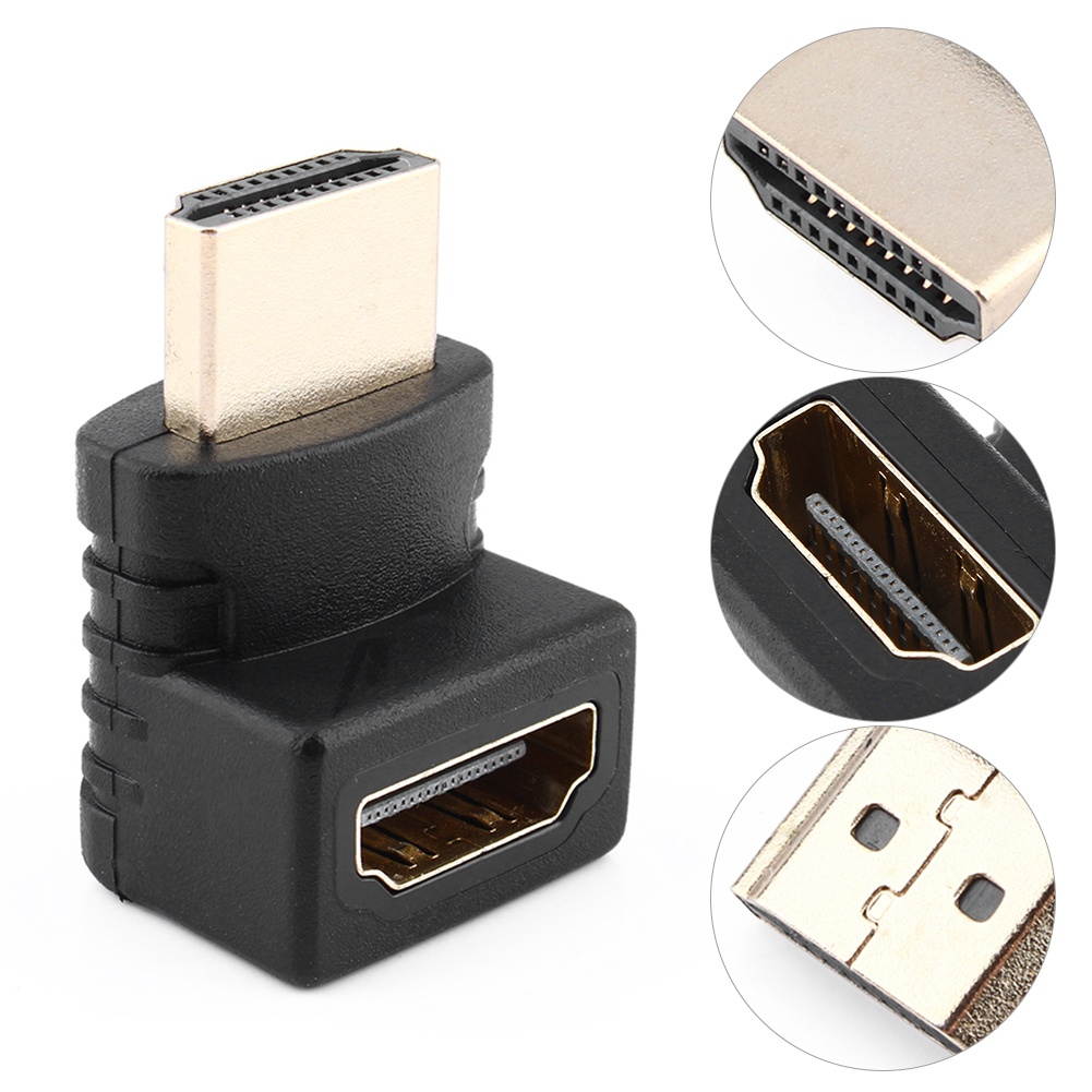1080P HDMI Male to Female Video Cable Cord Converter Adapter 270 Degree Angle