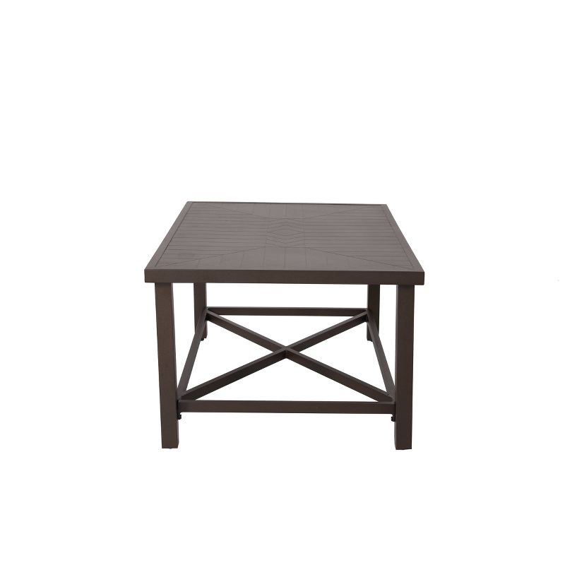 4pc Outdoor Aluminum Sofa Set Brown - Nuu Garden