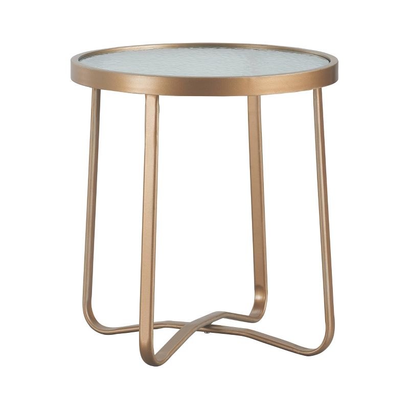 Mirabelle Outdoor Side Table - Gold - Adore Decor
