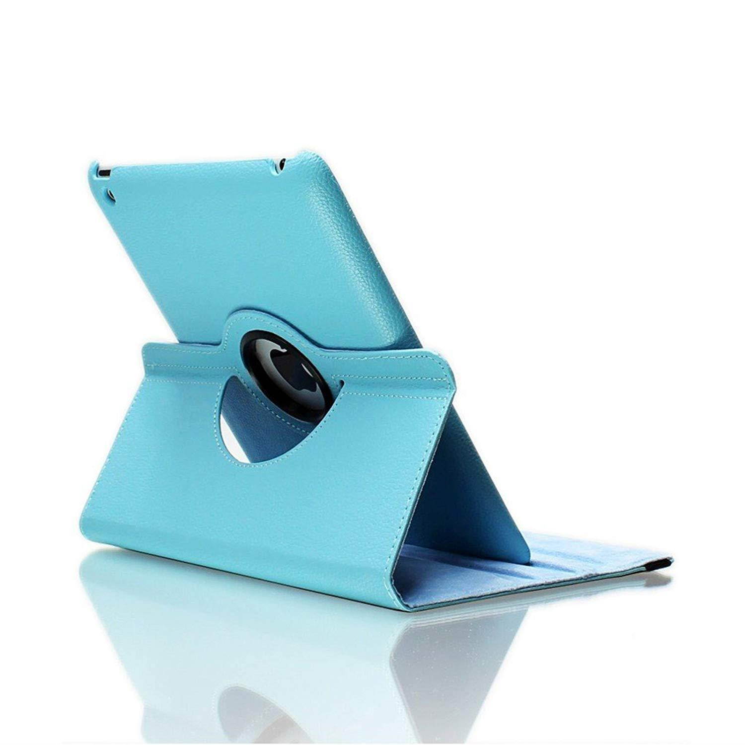 iPad Mini 1/2/3 Case - 360 Degree Rotating Stand Smart Cover Case with Auto Sleep/Wake Feature for Apple iPad Mini 1 / iPad Mini 2 / iPad Mini 3 (Sky Blue)