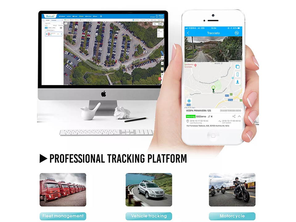 JIMIIoT WeTrack2 Moto Car GPS Tracker With Battery IP65 Waterproof Multiple Alarms Real-time Tracking Remote Cut-off Via Web APP