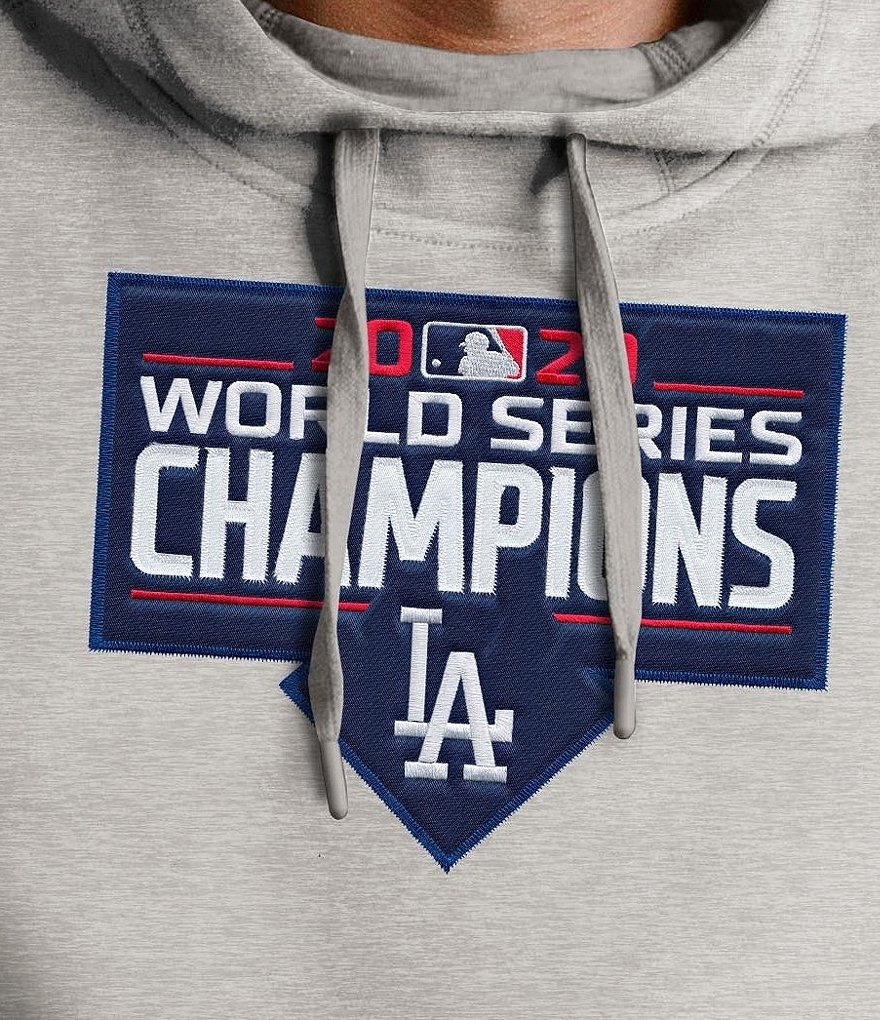 Antigua Los Angeles Dodgers 2020 MLB World Series Champions Victory Pullover Long-Sleeve Hoodie