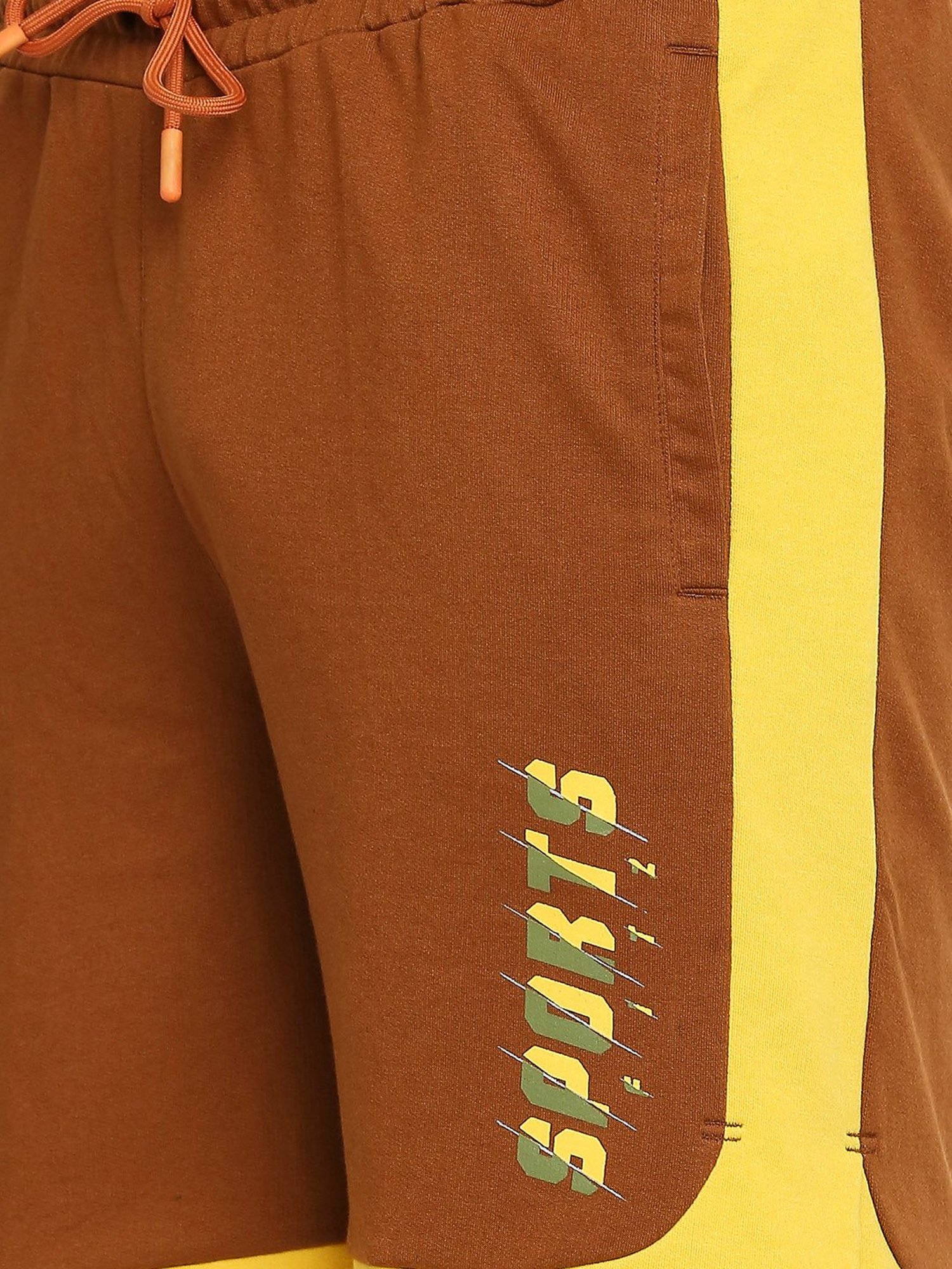 Fitz Brown Slim Fit Shorts