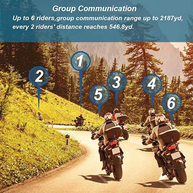 Bluetooth Headset Motorcycle Intercom SCS ETC S9 2019 Intercom Motorcycle Communication System Wireless Headphone with Noise Cancellation Up to 6 Riders for Motorbike Skiing