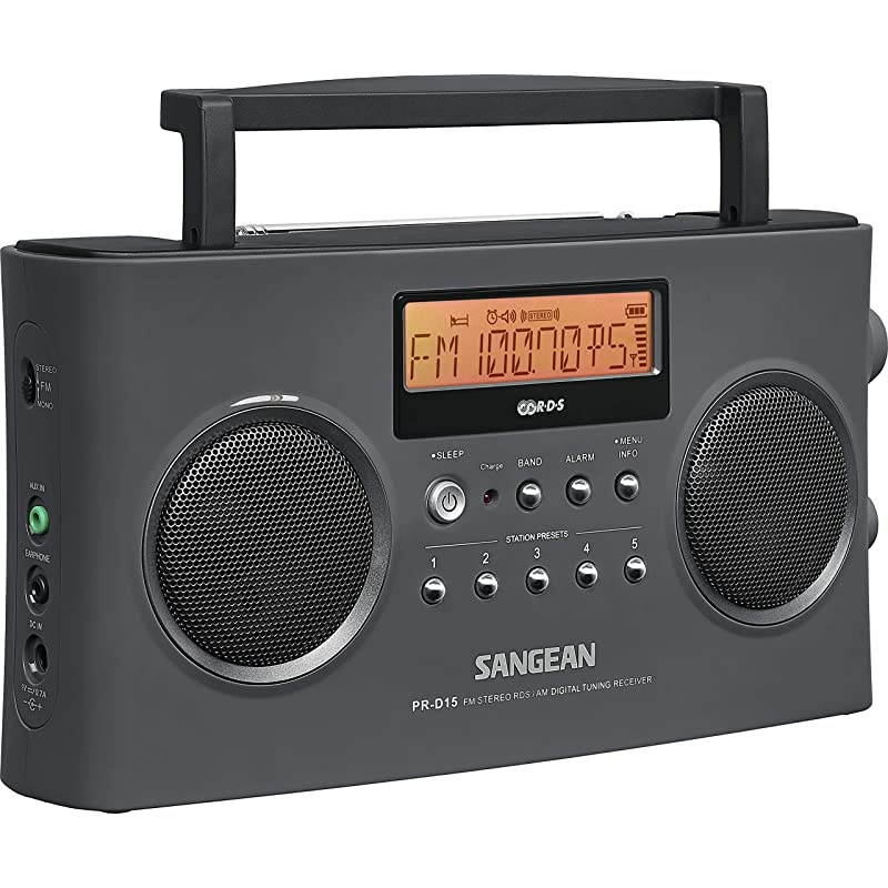 PR-D15 Digital Portable Stereo RDS Receiver Gray