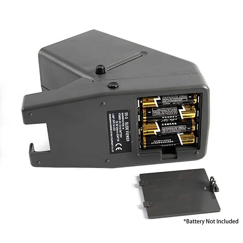 Lighted Viewing for 35mm Slides & Film Negatives, Desk Top/Portable Negative and Slide Viewer 3X Magnification,USB Powered 35mm Film and Slide Viewer