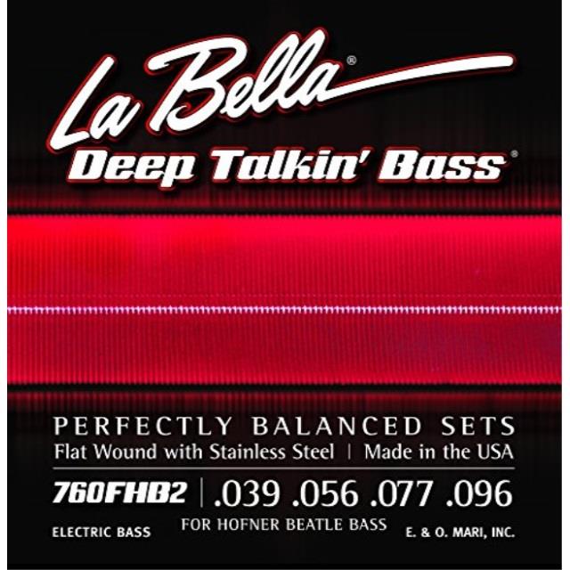 La Bella 760FHB2 Beatle Bass Flatwound Bass Strings - Light