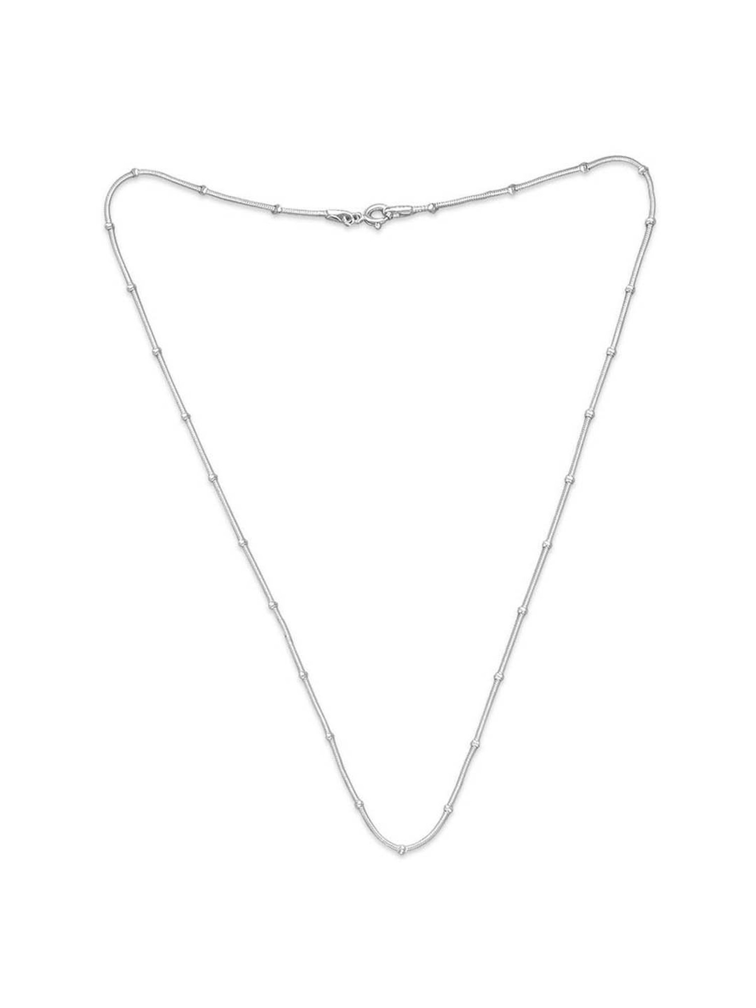 Taraash 92.5 Sterling Silver Chain for Women