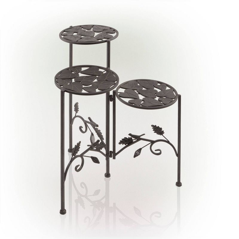 23" 3-Tier Iron Plant Stand - Alpine Corporation